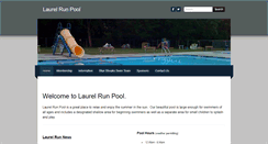 Desktop Screenshot of laurelrunpool.com