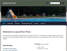 Tablet Screenshot of laurelrunpool.com